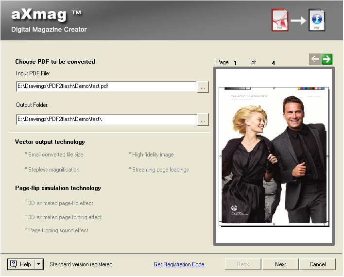 Click to view aXmag PDF to Flash Converter 2.4 screenshot